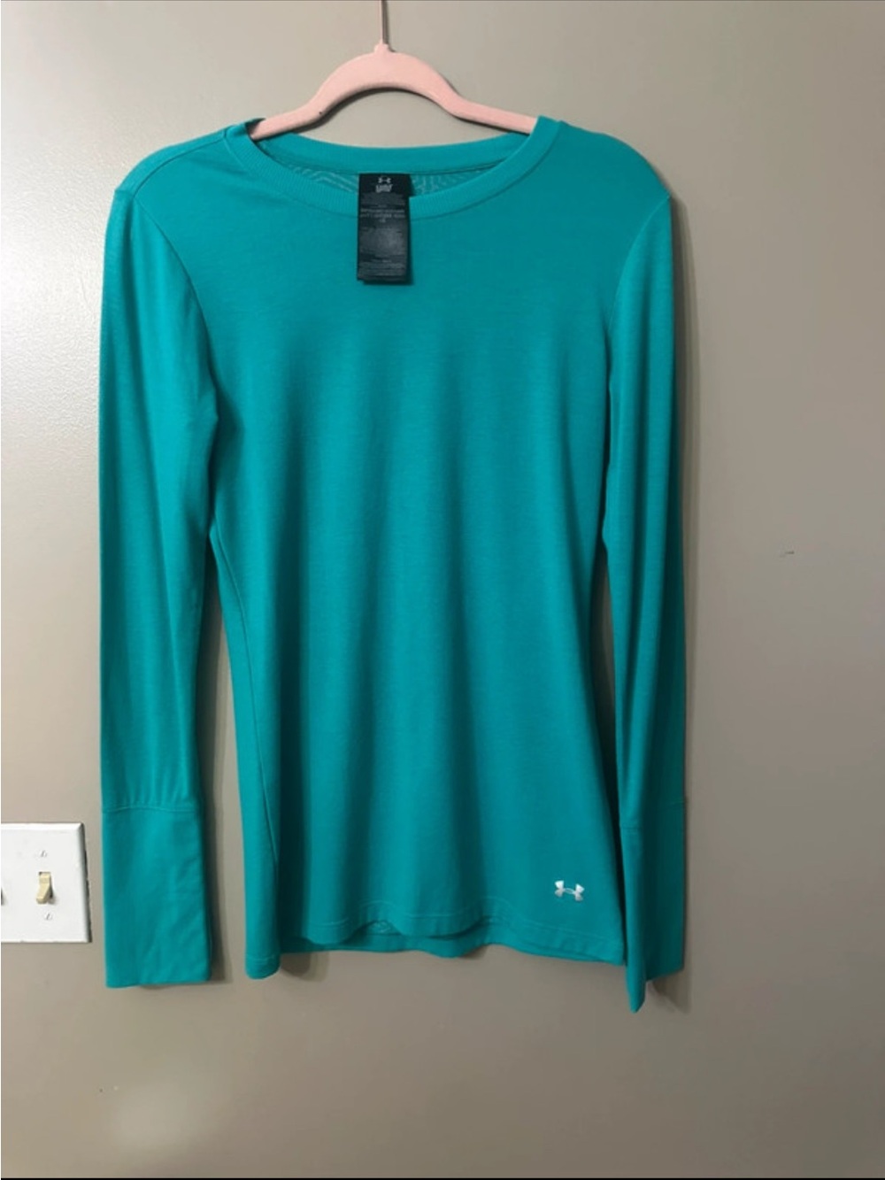 Under Armour Women's Teal Long-Sleeve Crew Performance Shirt
